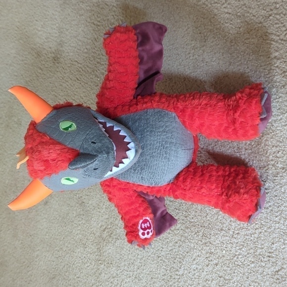 Build A Bear Great Wolf Lodge MagiQuest Charlock MagicQuest Red Dragon Plush. - Picture 1 of 9